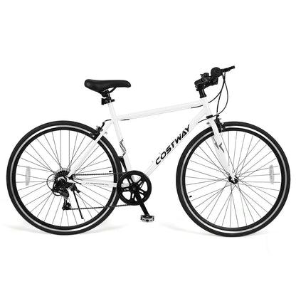 GemGear 26 Inch Mountain Bike with 6-Speed, white frame, all-terrain rubber wheels on Tampa Home & Garden Store