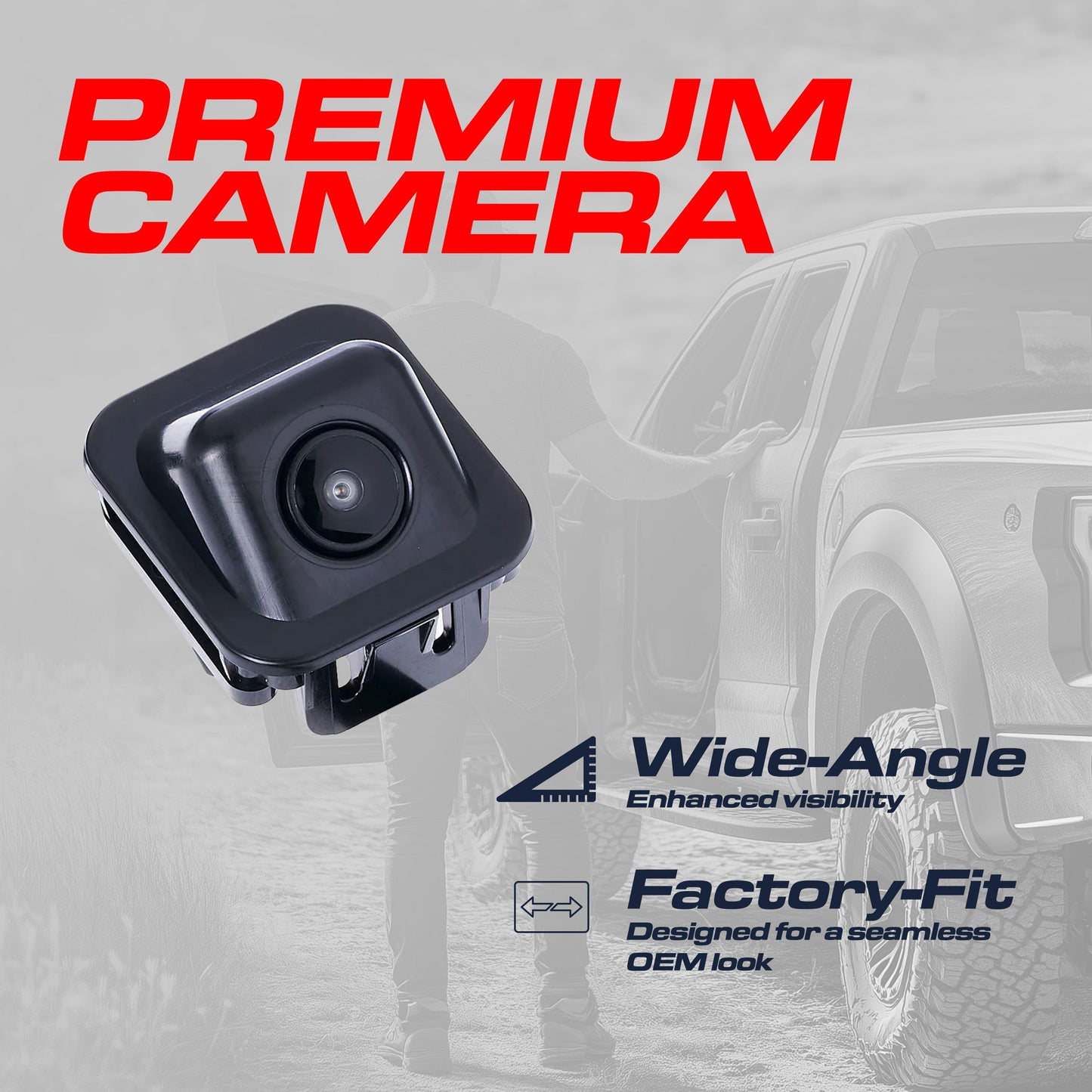 Cadillac XTS OEM backup camera by Master Tailgaters for 2013-2015, black camera module on Tampa Home & Garden Store