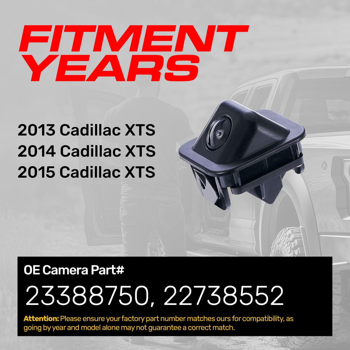 Cadillac XTS OEM backup camera (2013–2015) by Master Tailgaters on Tampa Home & Garden Store