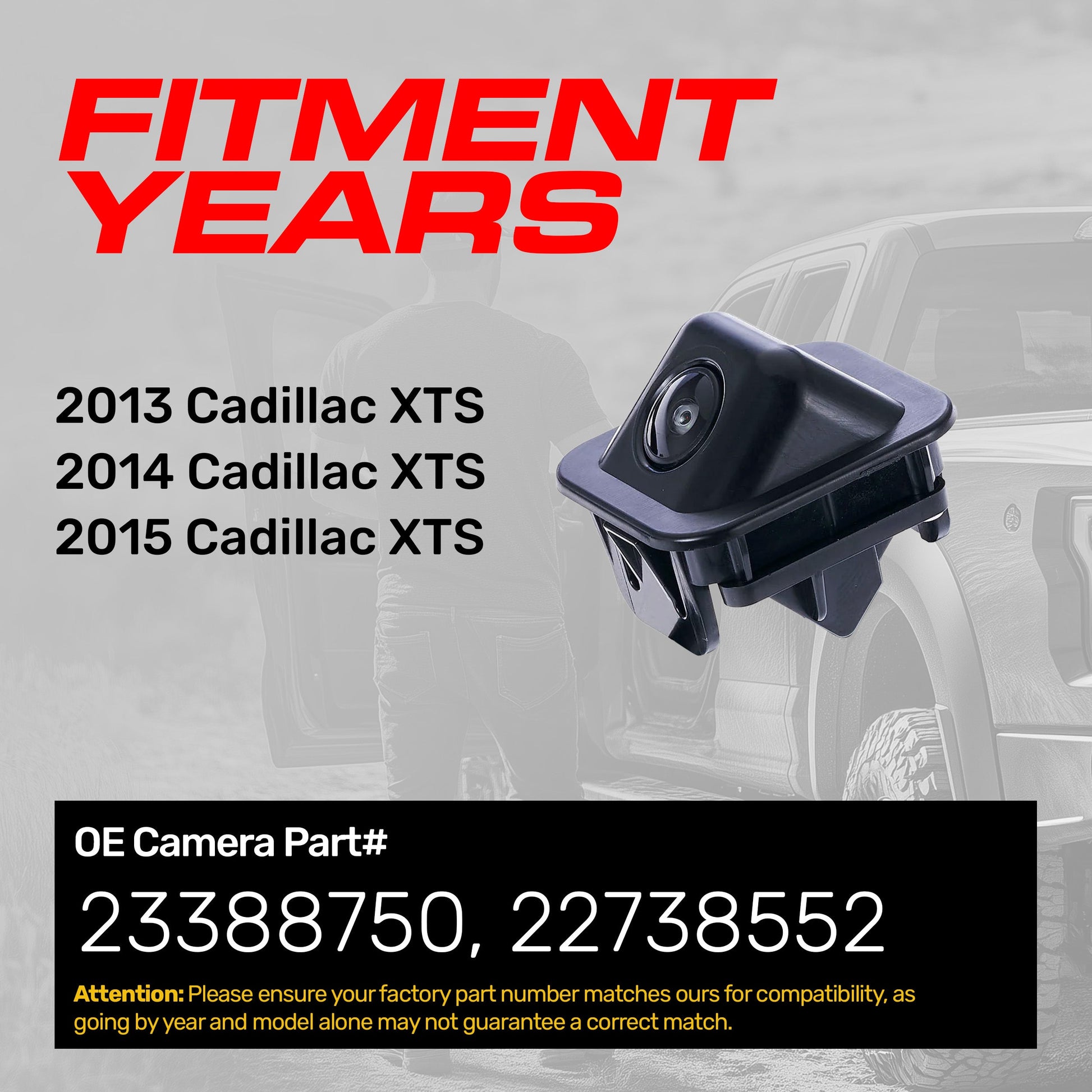 Cadillac XTS OEM backup camera (2013–2015) by Master Tailgaters on Tampa Home & Garden Store