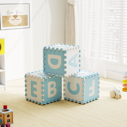 26 Pieces Interlocking ABC Play Mats with Detachable Letters - Tampa Home & Garden Store