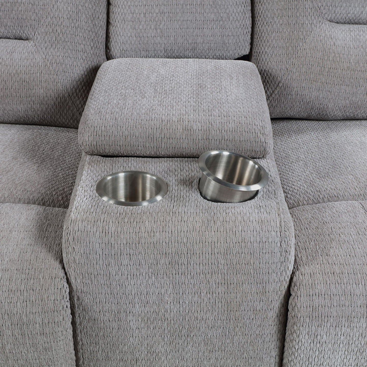 Sebring Gray Manual Reclining Sofa And Loveseat