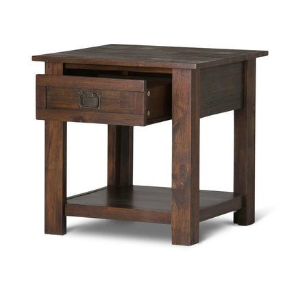 Monroe Handcrafted Side Table and the Acacia Wood