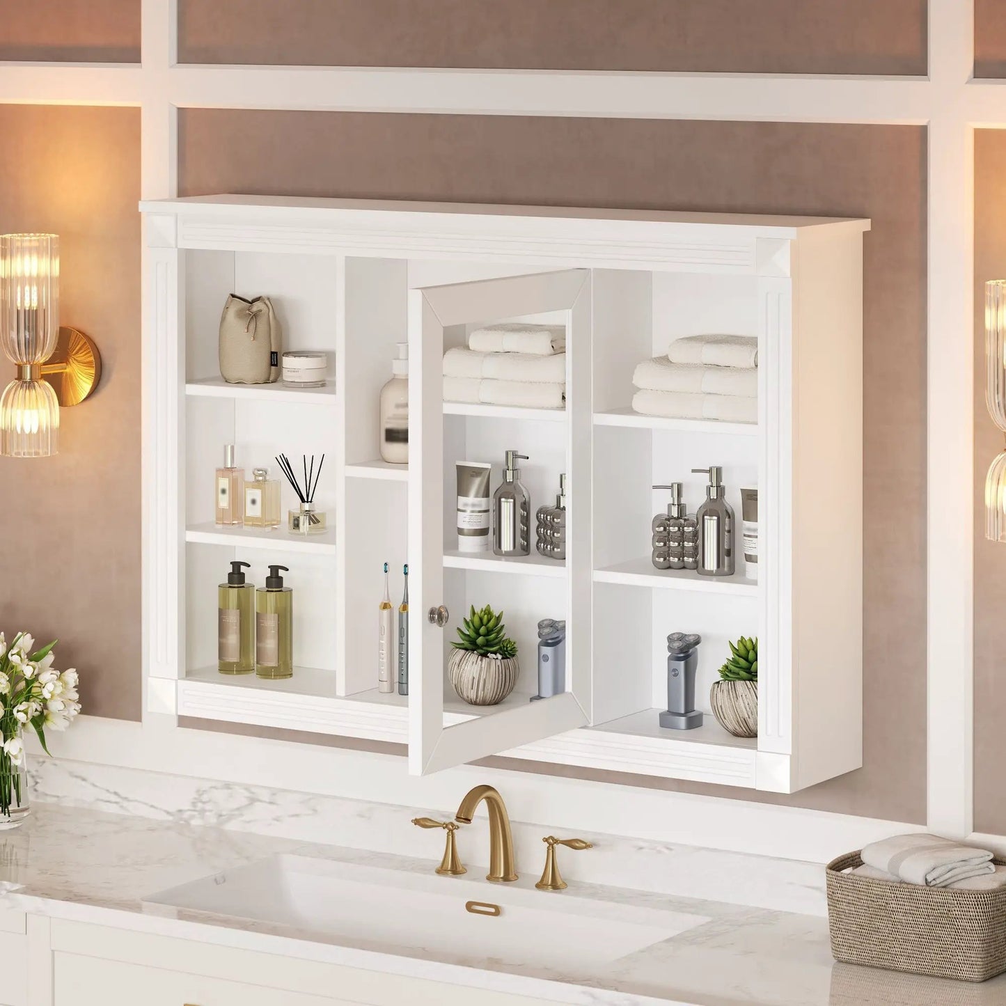 Wall Mounted Medicine Cabinet With Mirror