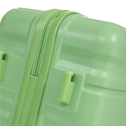 Luggage set Green HIFINE Tourist 3-Piece Spinner Wheel by HouseOfZazla, zipper close-up on Tampa Home & Garden Store