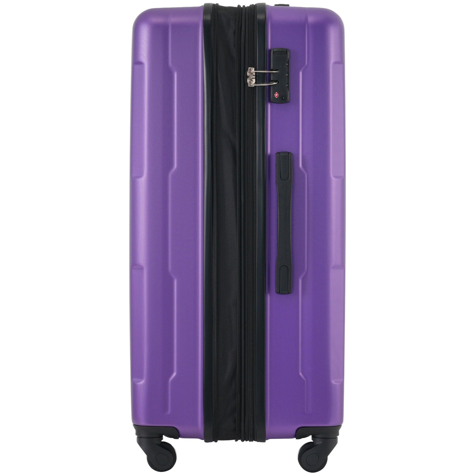 HouseOfZazla purple ABS luggage set with expandable spinner wheels and TSA lock 20in/28in on Tampa Home & Garden Store