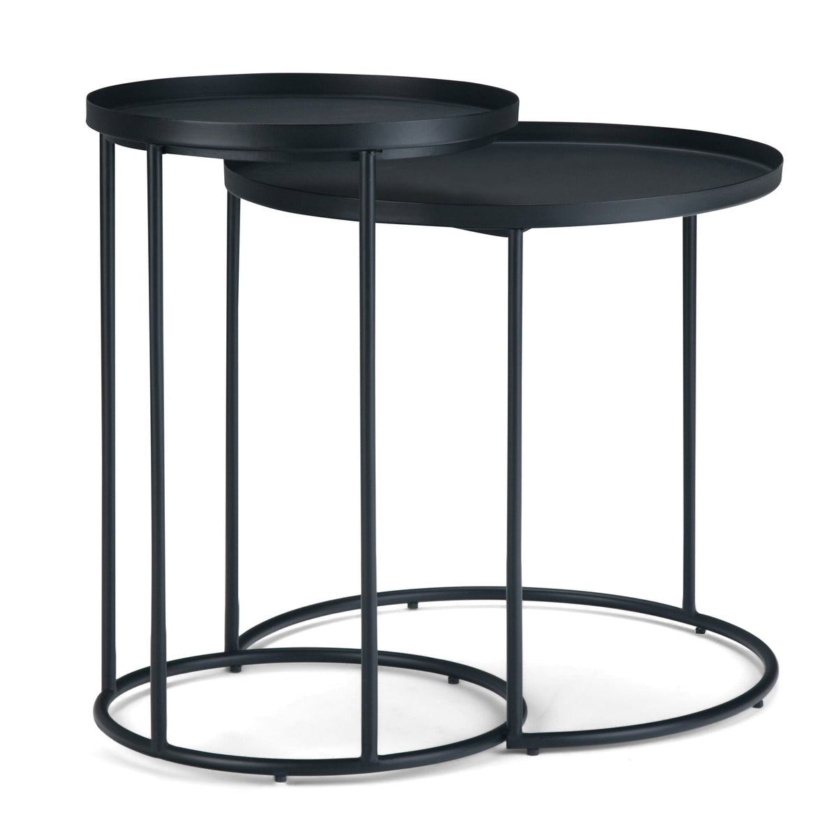 Monet black metal nesting tables set of 2 for living room by HouseOfZazla on Tampa Home & Garden Store