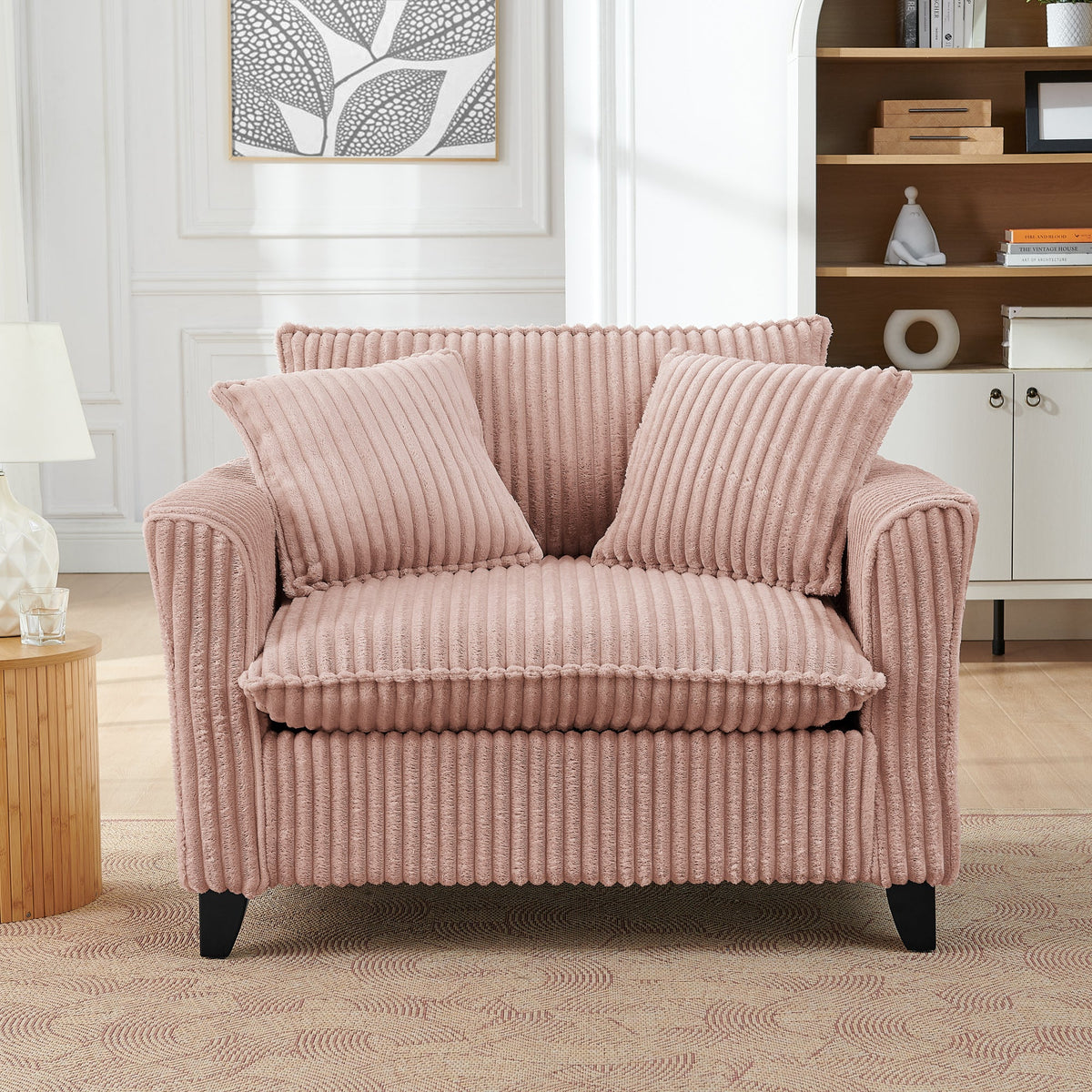 Premium Corduroy Lazy Sofa Chair and Backrest
