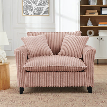 Premium Corduroy Lazy Sofa Chair and Backrest