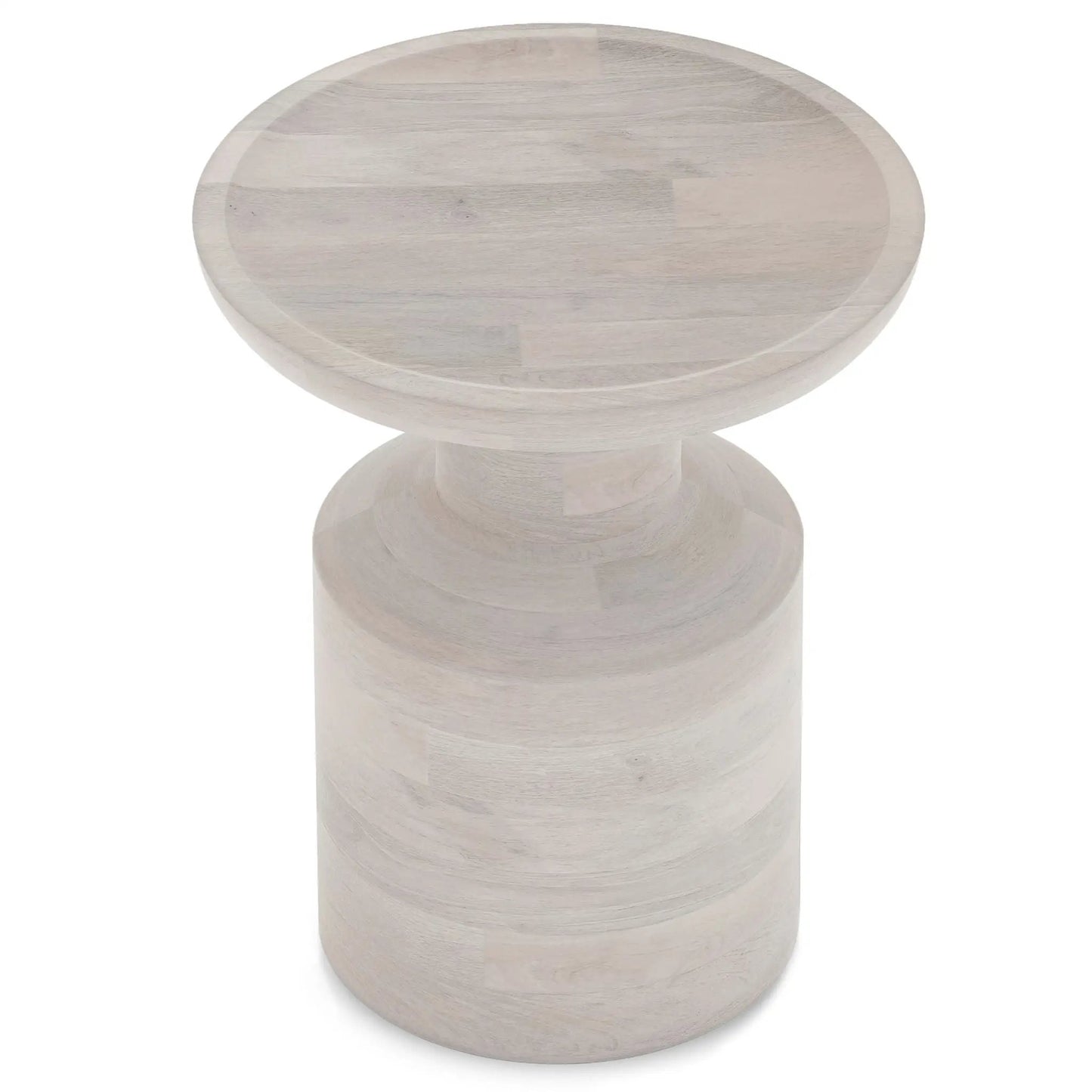 Haynes Handcrafted Wooden Accent Side Table