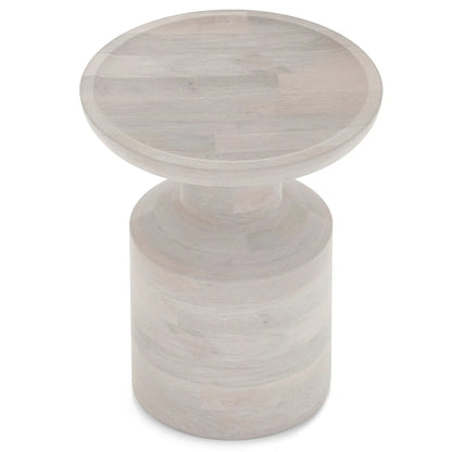 Haynes Handcrafted Wooden Accent Side Table