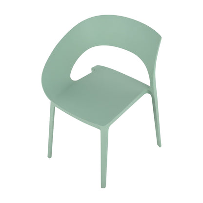 Designed Single Chair mint green plastic, UV resistant and wear resistant HouseOfZazla on Tampa Home & Garden Store