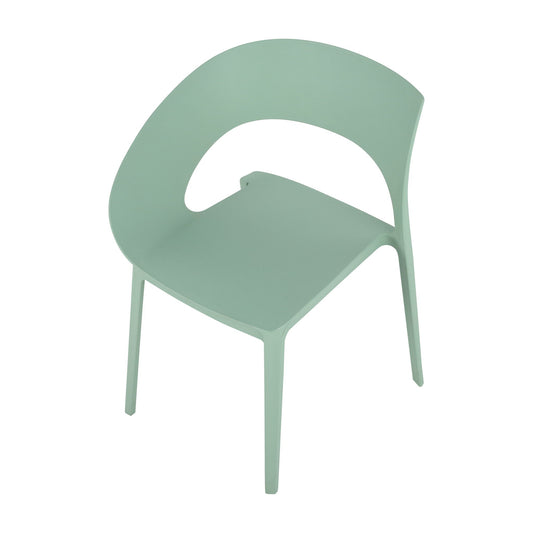 Designed Single Chair mint green plastic, UV resistant and wear resistant HouseOfZazla on Tampa Home & Garden Store