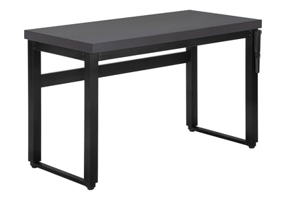 Adjustable standing computer desk by HouseOfZazla in black frame with dark gray top on Tampa Home & Garden Store