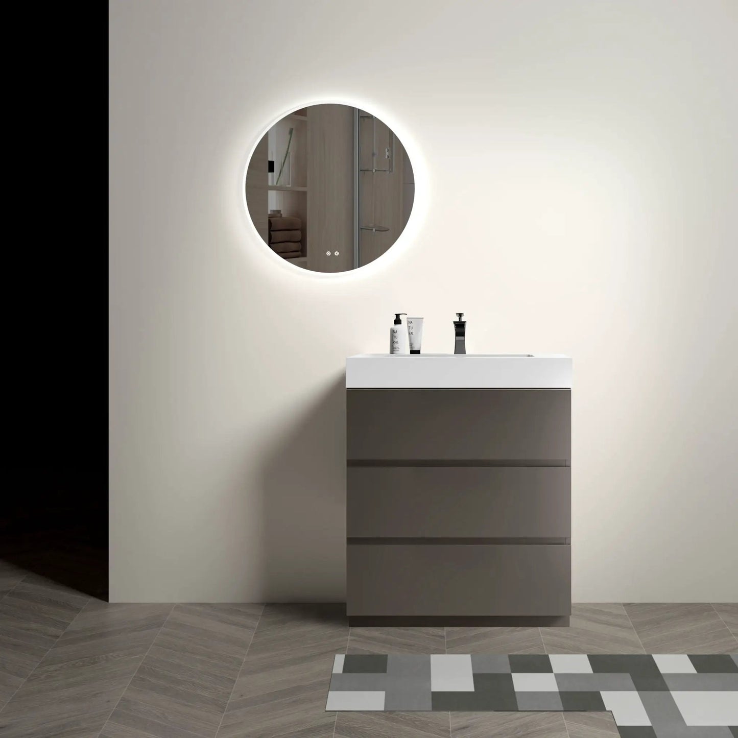 Alice Bathroom Vanity With Sink and Large Storage