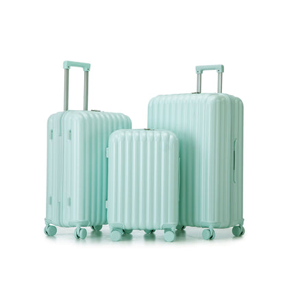 3-piece spinner luggage set in mint green with telescoping handles on Tampa Home & Garden Store