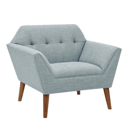 Lounge Chair With Button Tufting Mid Century
