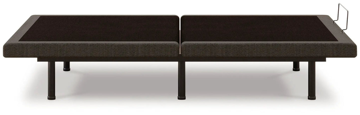 Comfort Premier Adj Base, two-piece split adjustable base in dark brown fabric on Tampa Home & Garden Store
