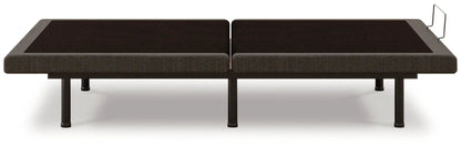 Comfort Premier Adj Base, two-piece split adjustable base in dark brown fabric on Tampa Home & Garden Store