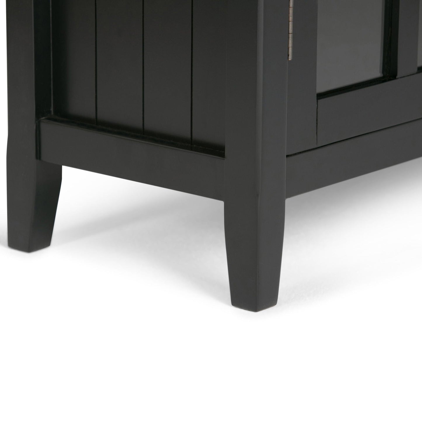 Acadian medium storage cabinet handcrafted by HouseOfZazla in black finish accent cabinet on Tampa Home & Garden Store
