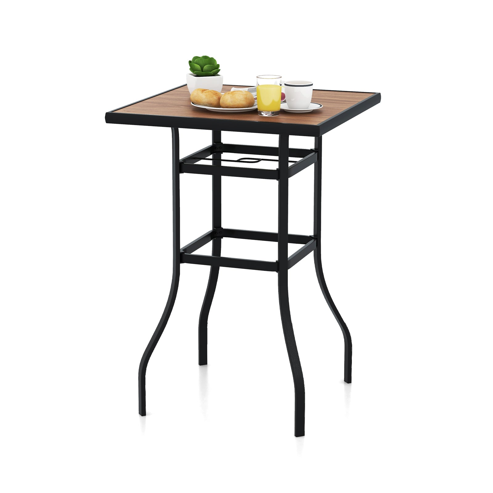 27.5 Inches Patio Bar Table for Garden Backyard Poolside - Tampa Home & Garden Store