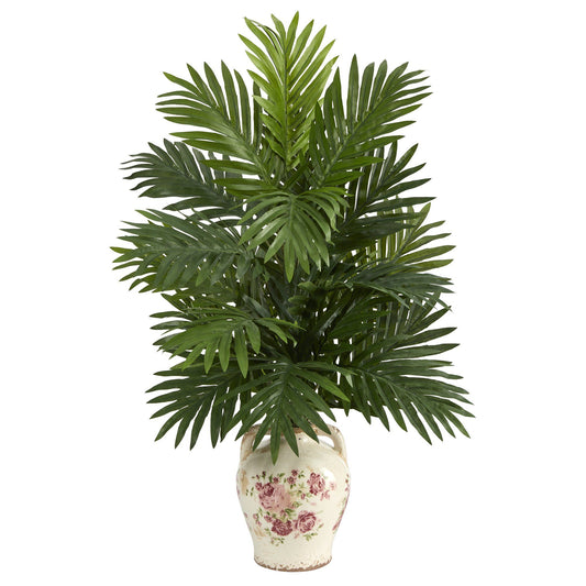 27” Areca Palm Artificial Plant in Floral Jar - Tampa Home & Garden Store