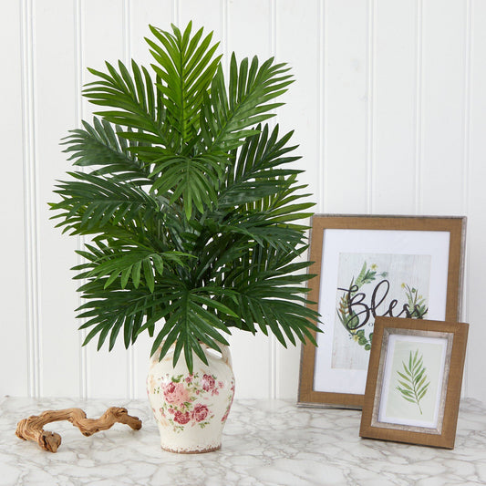27” Areca Palm Artificial Plant in Floral Jar - Tampa Home & Garden Store