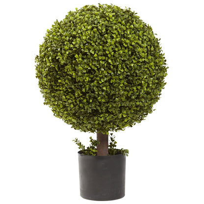 27” Artificial Boxwood Ball Topiary - Tampa Home & Garden Store