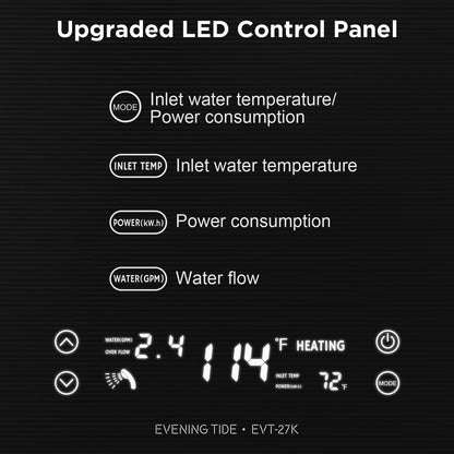 27 kW Electric Tankless Water Heater - Tampa Home & Garden Store
