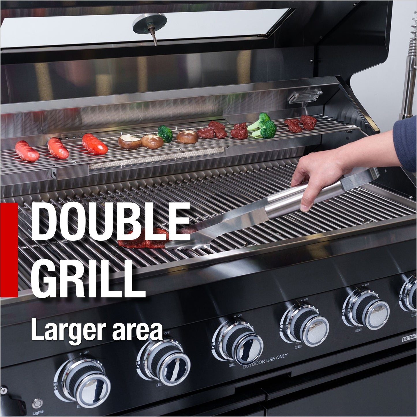 46 Inch 4 Burner Gas Grill and Kitchen Island