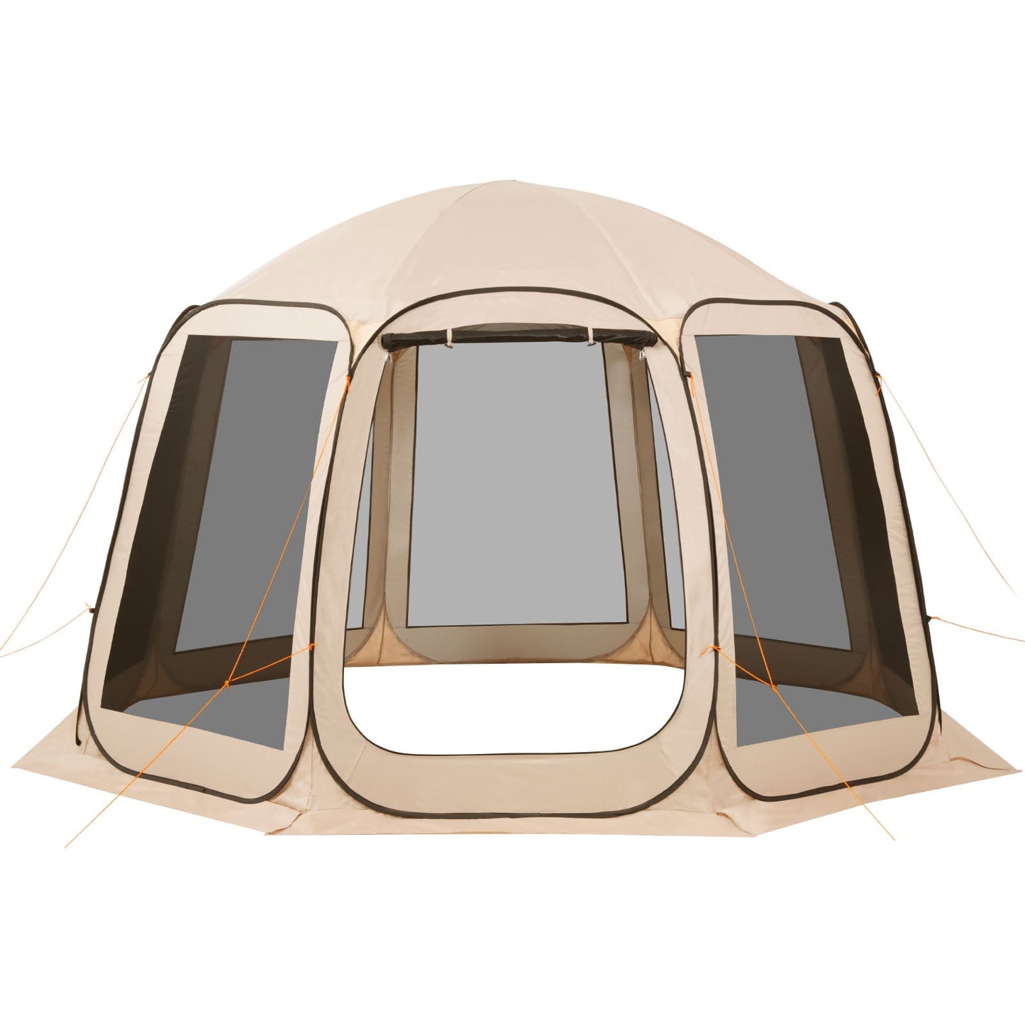 Screen house tent 12 x 11 ft by HouseOfZazla with beige fabric and large mesh windows on Tampa Home & Garden Store