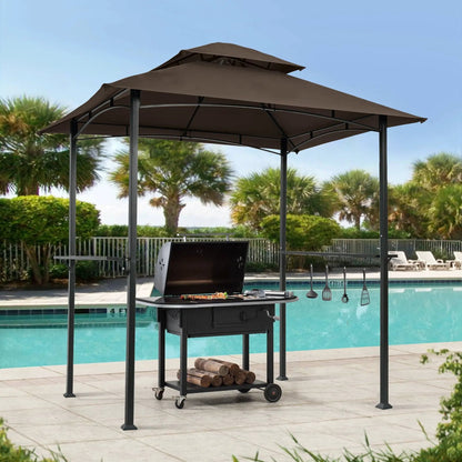 Outdoor Grill Gazebo and Double Tier Canopy
