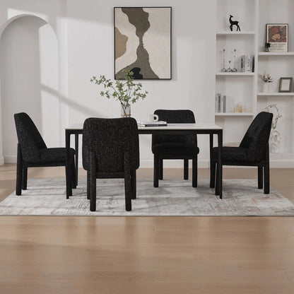 Wide Minimalist Dining Chair for Modern Homes