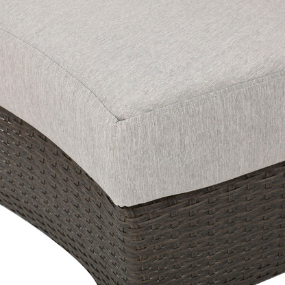 Pt Limon Modern Outdoor Single Sofa cushion on brown wicker frame on Tampa Home & Garden Store