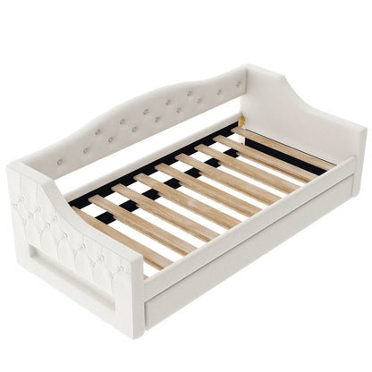 Daybed With LED Lighting and Upholstered Frame