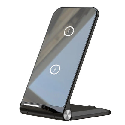 C Foldable wireless charger folding stand by FLIPSTYLEZLLC, black adjustable phone stand on Tampa Home & Garden Store