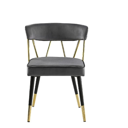 Glam Dining Chairs Set of Two Modern Luxury