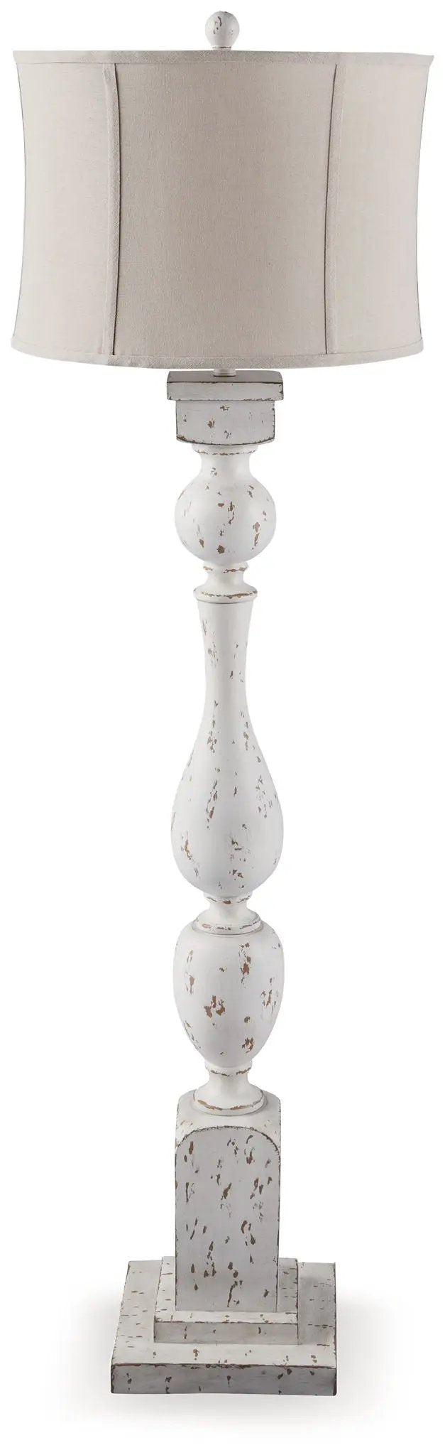 Madsbrook Poly Floor Lamp Antique White Finish