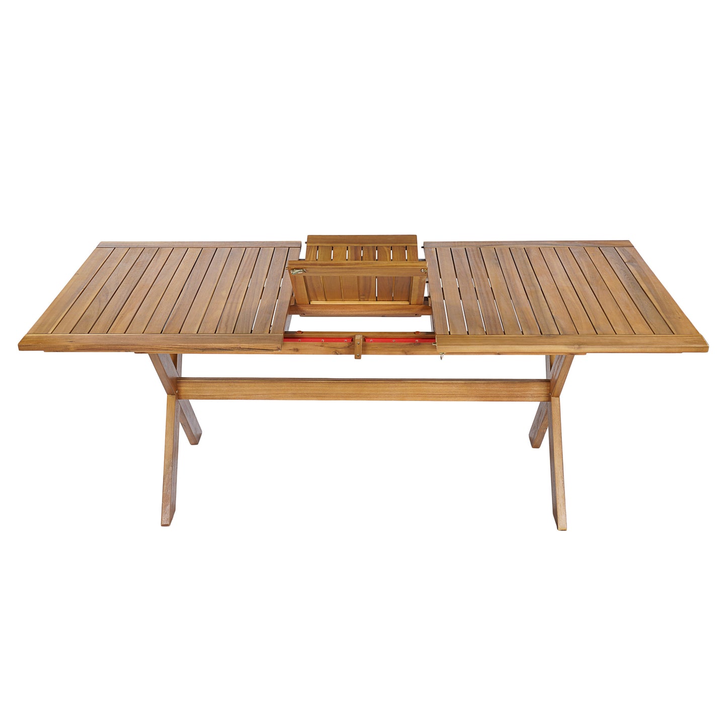 Seven Piece Acacia Wood Outdoor Dining Set
