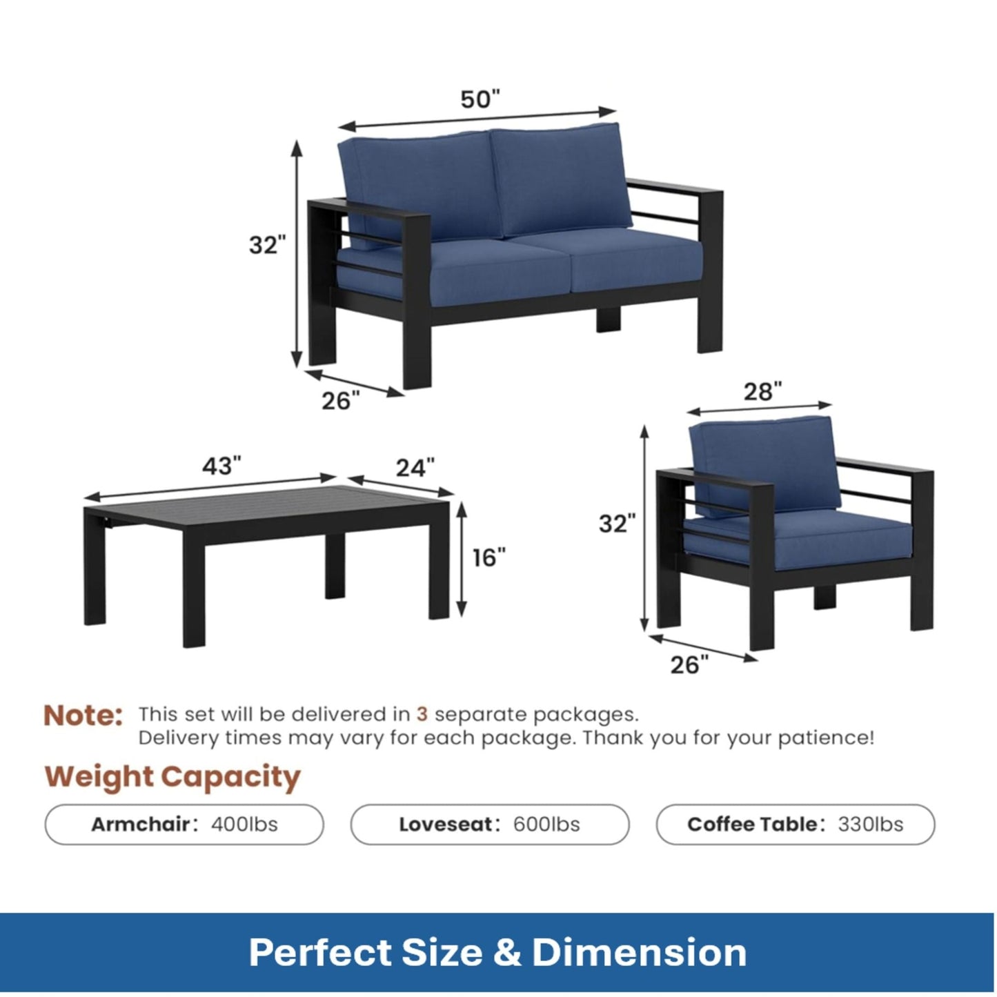 Heavy Duty Patio Set And The Thick Soft Cushions