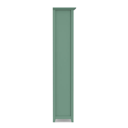 Amherst wooden bookcase with adjustable shelves green by HouseOfZazla standard bookcase on Tampa Home & Garden Store