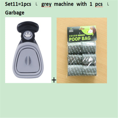 Pet Zen grey foldable dog poop scooper with 1 roll of biodegradable poop bags on Tampa Home & Garden Store