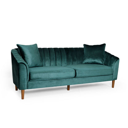 Contemporary Three Seater Sofa with Button Stitch