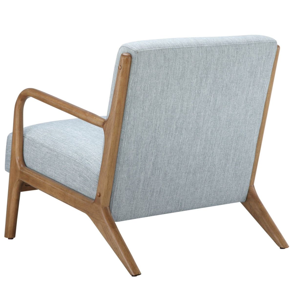 Mid-Century style lounge chair with blue upholstery and wood frame by HouseOfZazla on Tampa Home & Garden Store