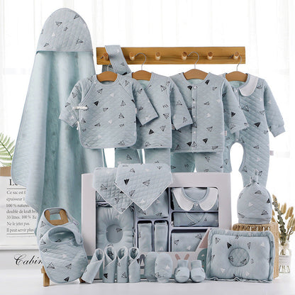 Baby cotton clothes gift box pale blue, includes bibs, rompers, mittens, booties Sell My Stuff on Tampa Home & Garden Store