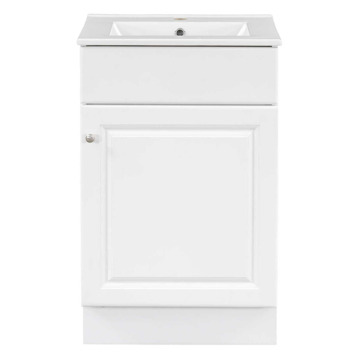 Bathroom vanity with sink in white, adjustable shelf by HouseOfZazla on Tampa Home & Garden Store