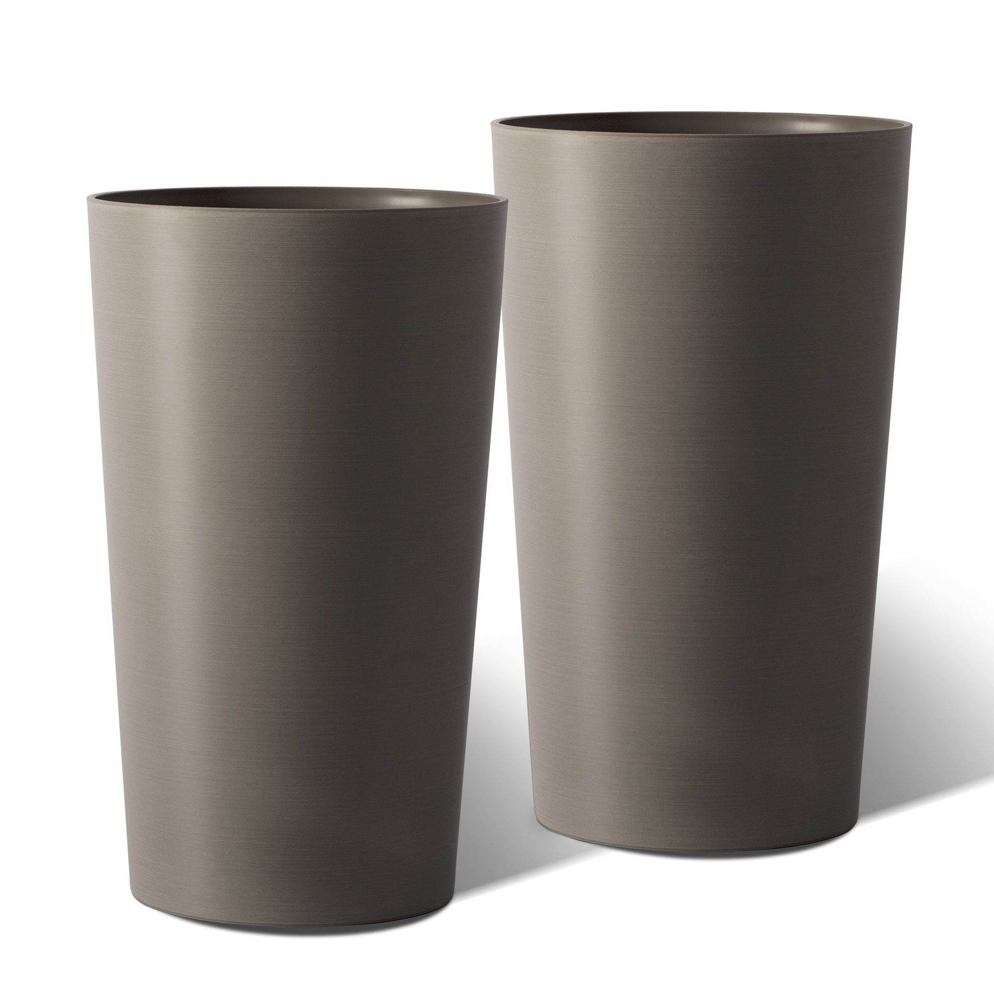 Planter For Outdoor pair of gray gradient cylindrical planters by HouseOfZazla on Tampa Home & Garden Store