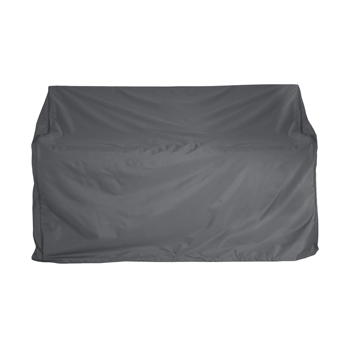 Shield Outdoor Loveseat Sofa Cover dark gray fabric for stationary outdoor furniture on Tampa Home & Garden Store