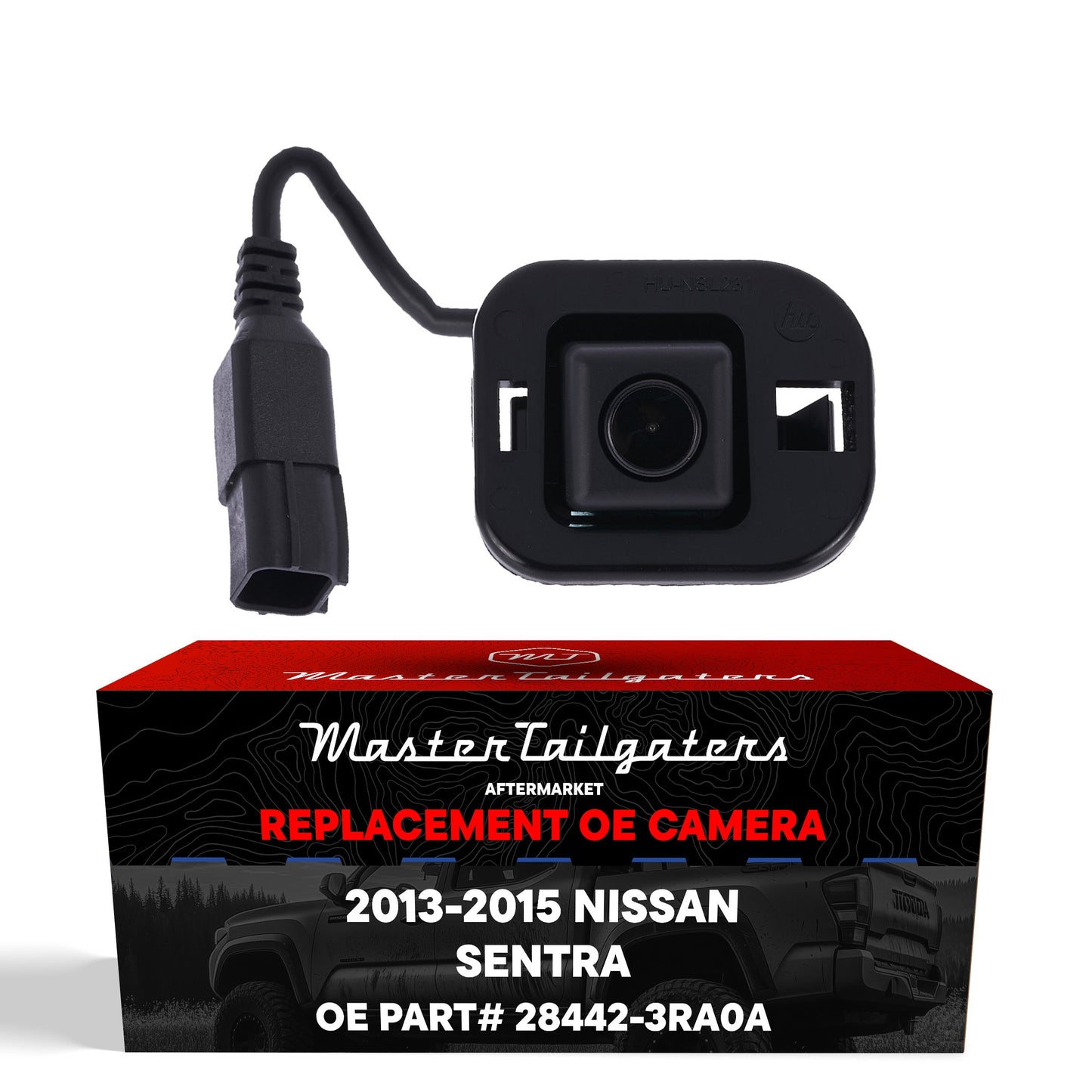 Master Tailgaters Nissan Sentra OEM backup camera with connector, OE part 28442-3RA0A on Tampa Home & Garden Store