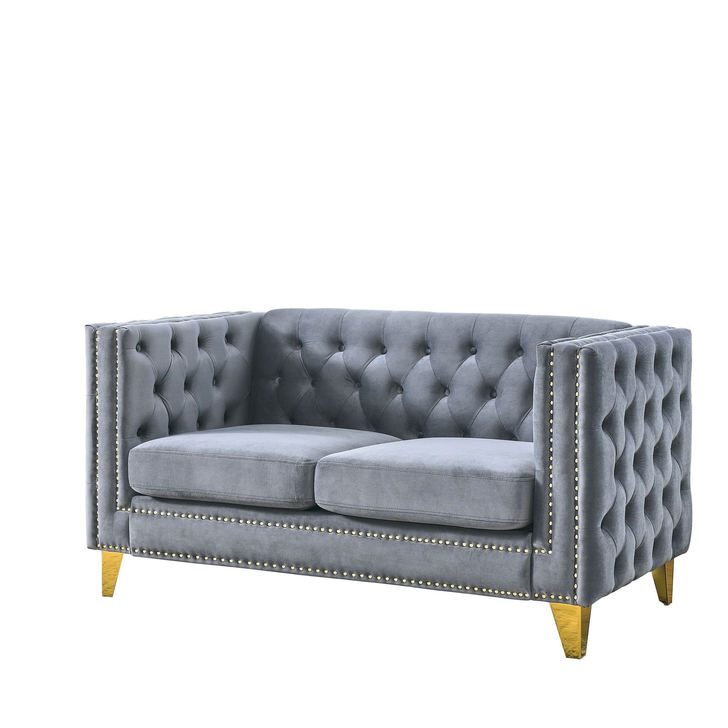 Upholstered Chesterfield Sofa for Living Room